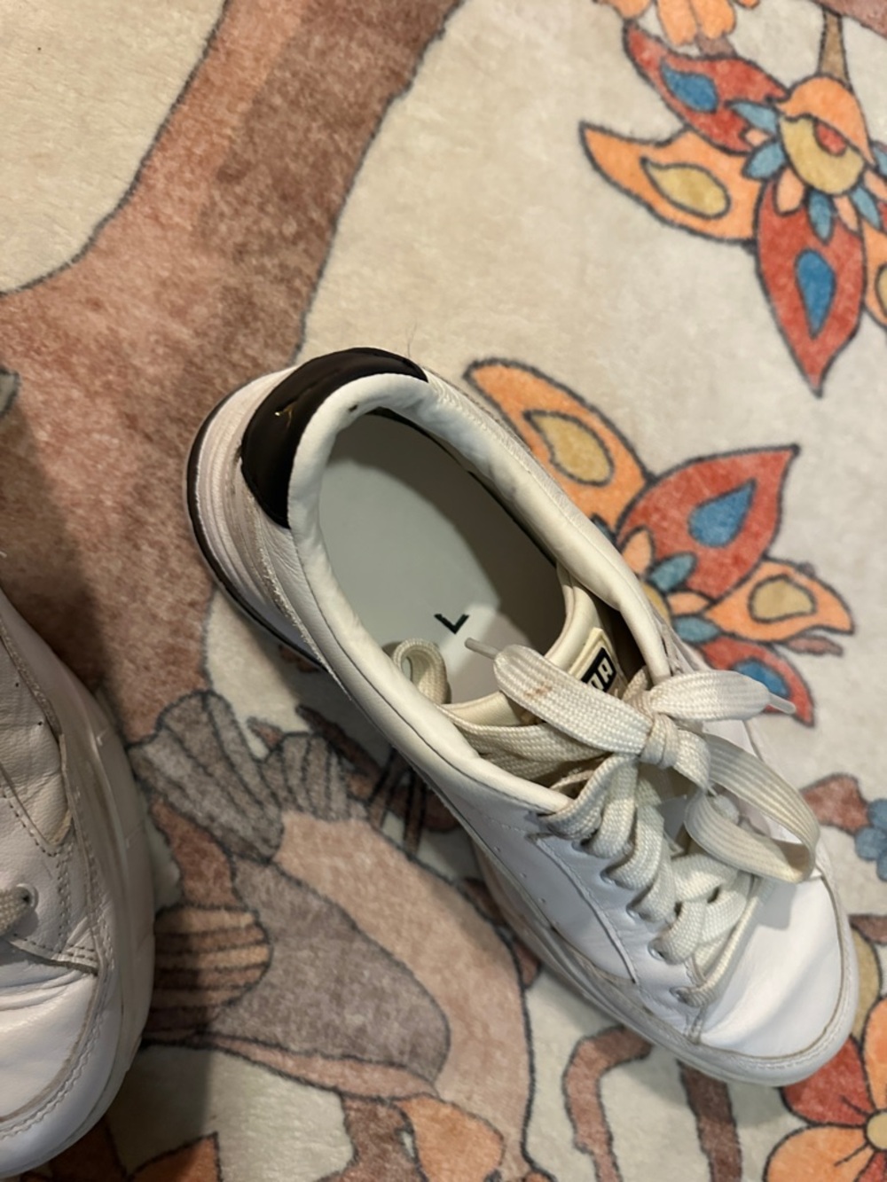 Puma Women’s White Platform Sneakers Women’s 10.5 - Picture 5 of 7